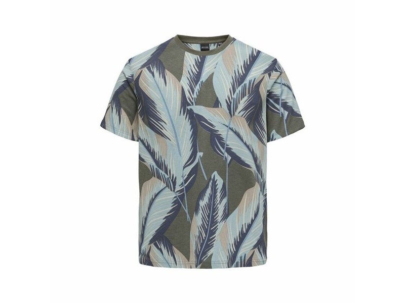 Мъжка тениска с къс ръкав Only & Sons Onskobe Reg Banana Leaf Маслина Мъжка тениска с къс ръкав Only & Sons Onskobe Reg Banana Leaf Маслина