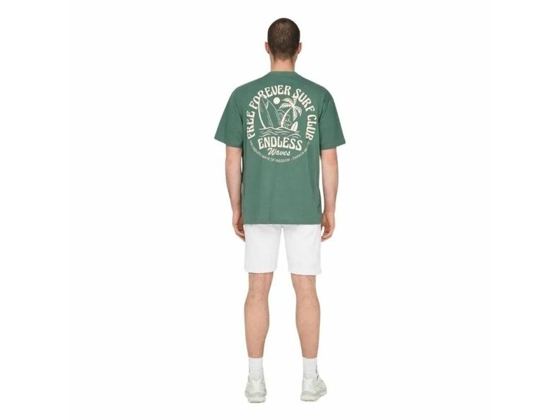 Мъжка тениска с къс ръкав Only & Sons Onskylan Rlx Icon Тъмнозелено Мъжка тениска с къс ръкав Only & Sons Onskylan Rlx Icon Тъмнозелено