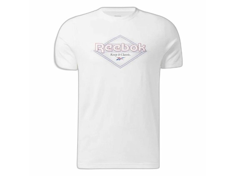 Мъжка тениска с къс ръкав Reebok Graphic Series Бял