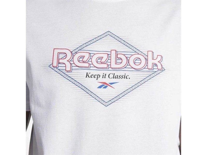Мъжка тениска с къс ръкав Reebok Graphic Series Бял
