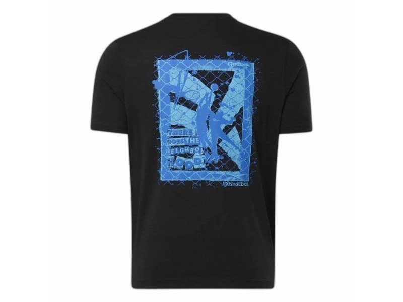 Мъжка тениска с къс ръкав Reebok Graphic Series Черен