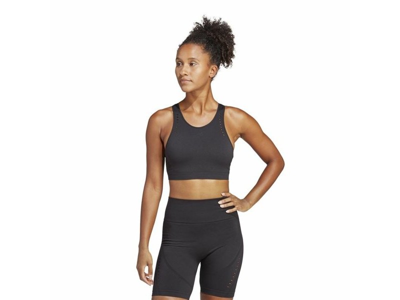 Спортен Сутиен Adidas Aeroknit Черен