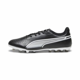 Футболни Ботуши с Бутонки за Възрастни Puma King Match MG Черен