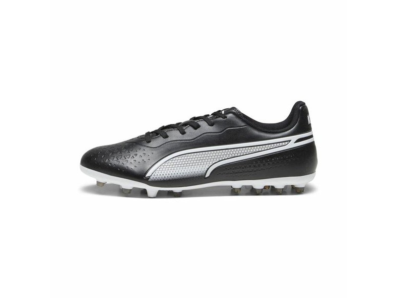 Футболни Ботуши с Бутонки за Възрастни Puma King Match MG Черен