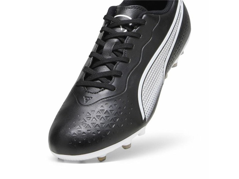 Футболни Ботуши с Бутонки за Възрастни Puma King Match MG Черен