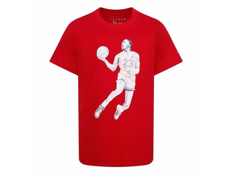 Детски Тениска с къс ръкав Jordan Air Jordan Dots Ss Червен