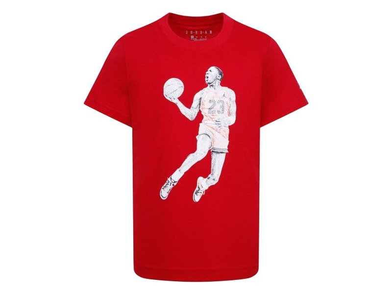 Детски Тениска с къс ръкав Jordan Air Jordan Dots Ss Червен