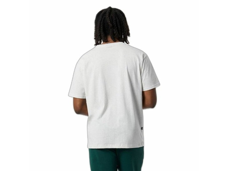 Мъжка тениска с къс ръкав New Balance Nb Essentials Graphic 1 Sah Бял