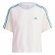 Дамска тениска с къс ръкав Adidas 3S Cr Бял