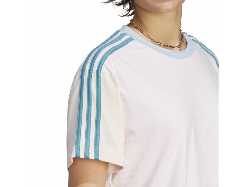 Дамска тениска с къс ръкав Adidas 3S Cr Бял