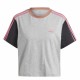 Дамска тениска с къс ръкав Adidas 3S Cr Сив