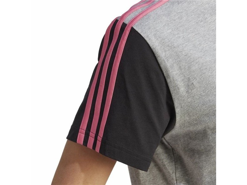Дамска тениска с къс ръкав Adidas 3S Cr Сив