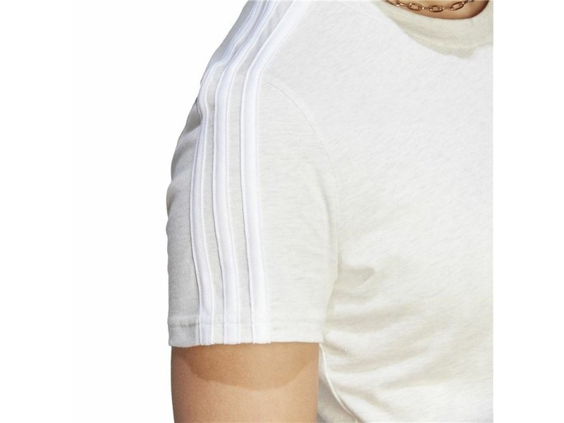 Дамска тениска с къс ръкав Adidas 3S Бял