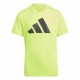 Детски Тениска с къс ръкав Adidas U Tr-Es Logo Жълт