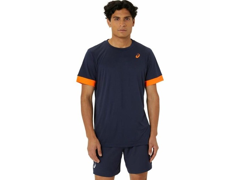 Тениска без Ръкави Asics Court Ss Top Син Морско син Тенис