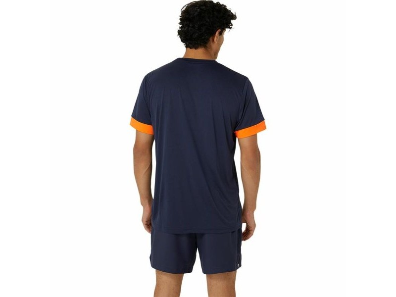 Тениска без Ръкави Asics Court Ss Top Син Морско син Тенис