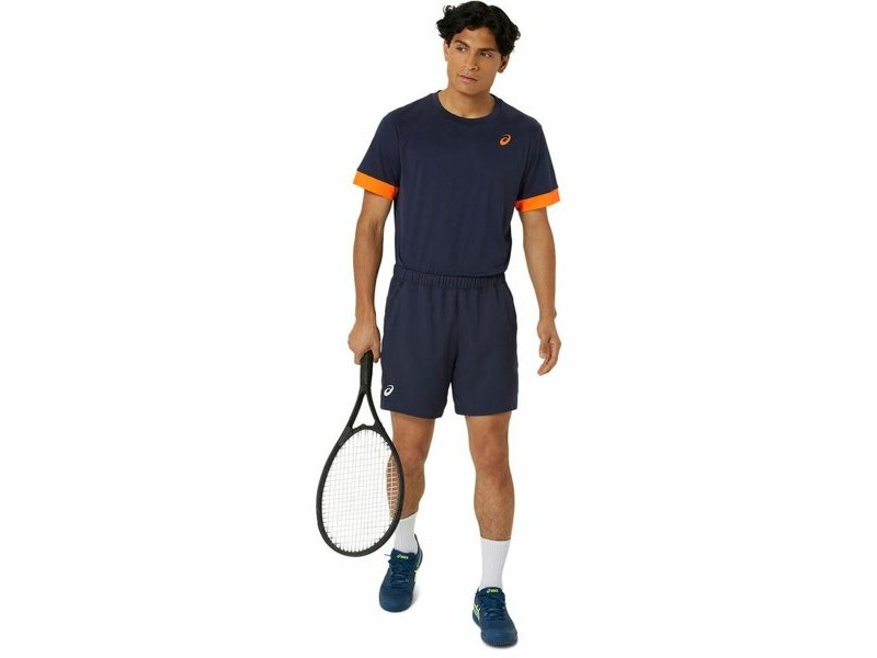 Тениска без Ръкави Asics Court Ss Top Син Морско син Тенис