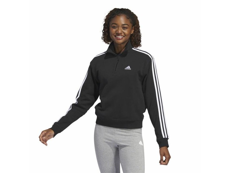 Женско Спортно Яке Adidas 3S Ft Qz Черен