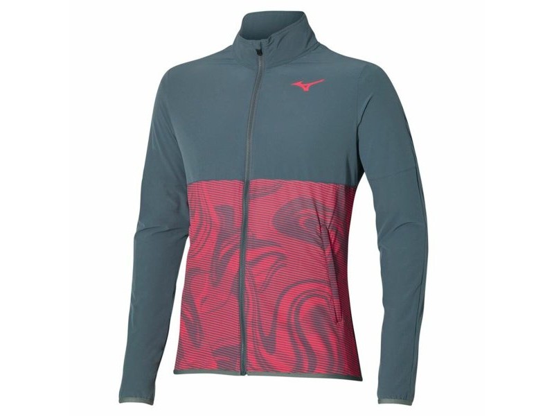 Мъжко Спортно Яке Mizuno Charge Printed Сив