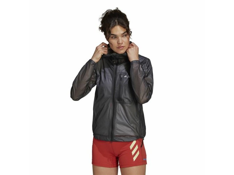 Женско Спортно Яке Adidas Agr Rain J Черен