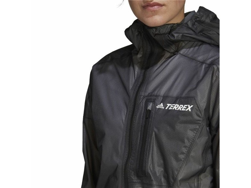 Женско Спортно Яке Adidas Agr Rain J Черен