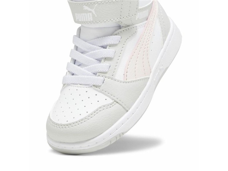 Детски всекидневни маратонки Puma Rebound V6 Mid Infantil Бял