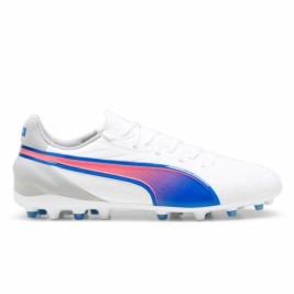 Футболни Ботуши за Възрастни Puma King Match Mg Бял