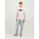 Мъжка тениска с къс ръкав Jack & Jones tiley Бял