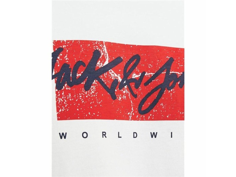Мъжка тениска с къс ръкав Jack & Jones tiley Бял