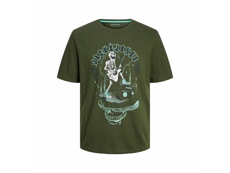 Мъжка тениска с къс ръкав Jack & Jones Маслина
