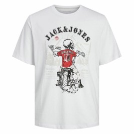 Мъжка тениска с къс ръкав Jack & Jones skull Rock Crew