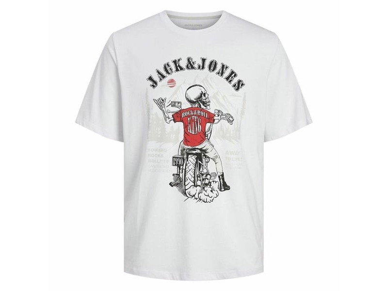 Мъжка тениска с къс ръкав Jack & Jones skull Rock Crew