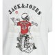 Мъжка тениска с къс ръкав Jack & Jones skull Rock Crew
