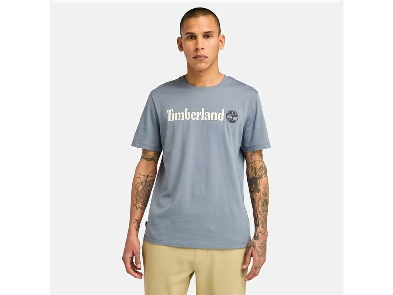 Мъжка тениска с къс ръкав Timberland Kennebec River Linear Logo Мъжка тениска с къс ръкав Timberland Kennebec River Linear Logo