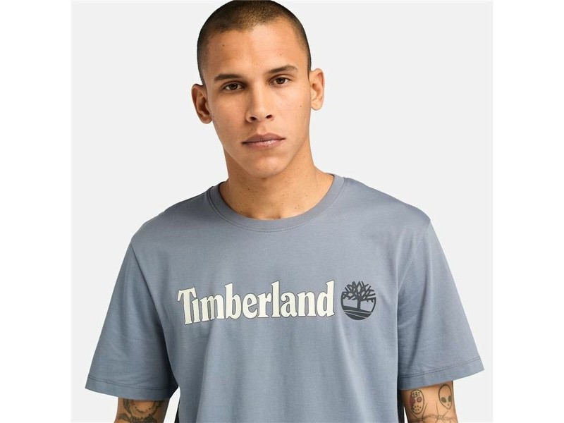 Мъжка тениска с къс ръкав Timberland Kennebec River Linear Logo Мъжка тениска с къс ръкав Timberland Kennebec River Linear Logo