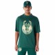 Мъжка тениска с къс ръкав New Era NBA PANEL OS Milwaukee Bucks Светло Зелено