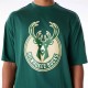 Мъжка тениска с къс ръкав New Era NBA PANEL OS Milwaukee Bucks Светло Зелено