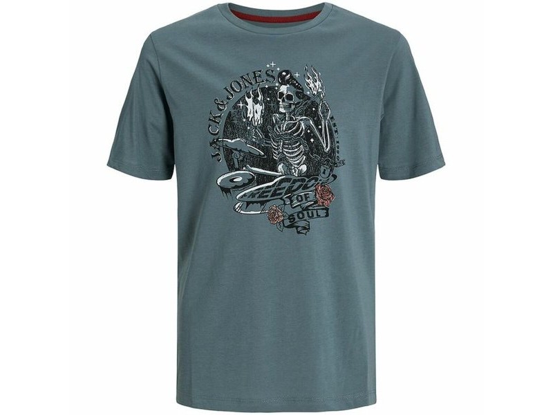 Детски Тениска с къс ръкав Jack & Jones skull Rock Crew