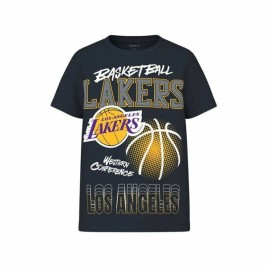 Детски Тениска с къс ръкав Name It mjyg Nba Box Ous Морско син