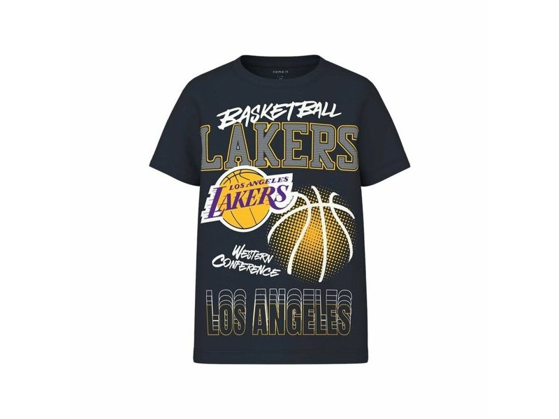 Детски Тениска с къс ръкав Name It mjyg Nba Box Ous Морско син