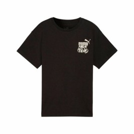 Детски Тениска с къс ръкав Puma Essenntials+ Mid 90S Graphic Черен