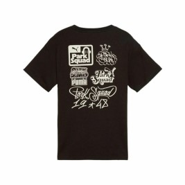 Детски Тениска с къс ръкав Puma Essenntials+ Mid 90S Graphic Черен