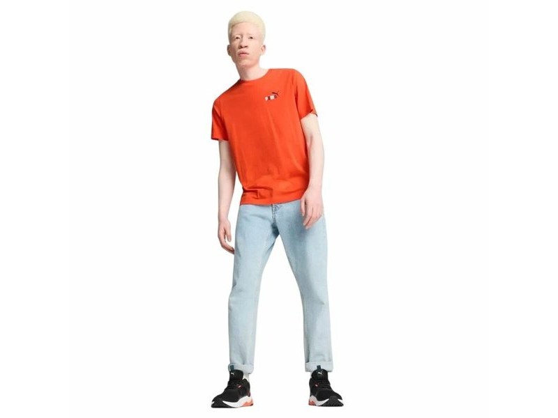 Мъжка тениска с къс ръкав Puma Graphics Puma Sports Club Оранжев