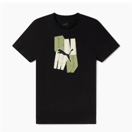Детски Тениска с къс ръкав Puma Essentials+ Graphic Черен