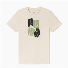 Детски Тениска с къс ръкав Puma Essentials+ Graphic Бежов