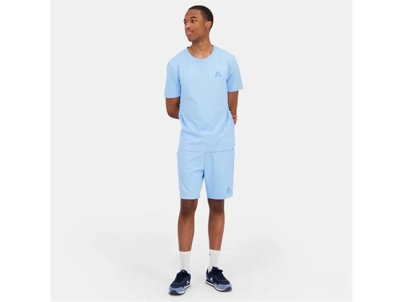 Мъжка тениска с къс ръкав Le coq sportif Monochrome N°3 Аквамарин