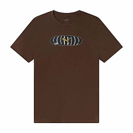 Мъжка тениска с къс ръкав Puma Кафяв