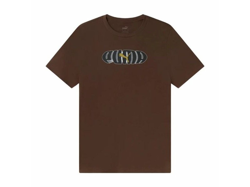 Мъжка тениска с къс ръкав Puma Кафяв