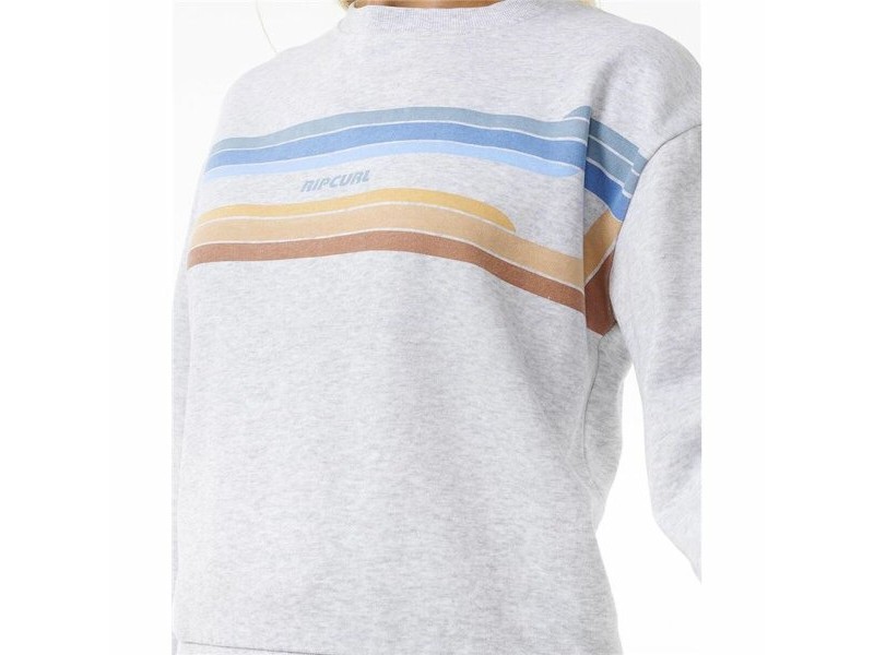 Дамски суичър без качулка Rip Curl High Tide Surf Crew Сив