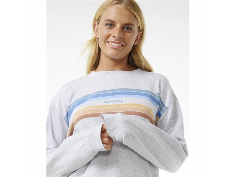 Дамски суичър без качулка Rip Curl High Tide Surf Crew Сив
